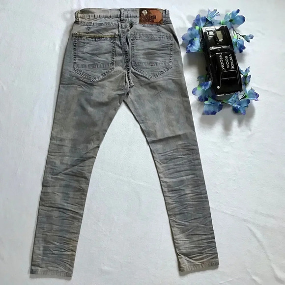 Heritage by America NWOT Gray Lightweight Skinny Jeans Men 34/33 - Picture 5 of 8